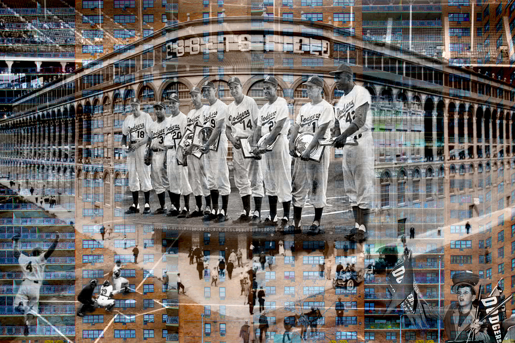 Ebbets Field, (1955), 2016