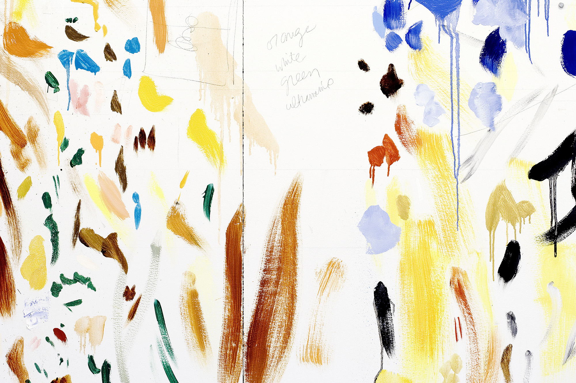 Palette Series: David Salle #1 (Wall strokes), 2005