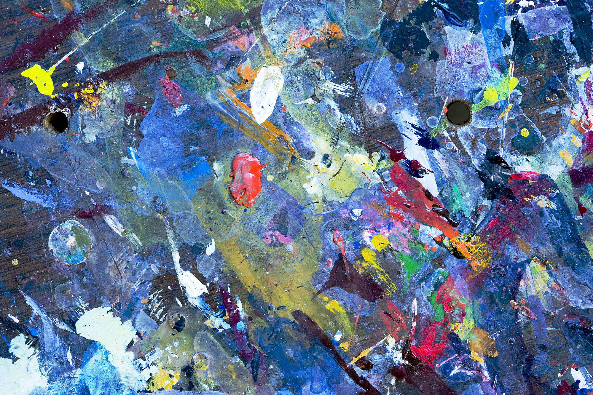 Palette Series: Red Grooms #1 (Wooden Table), 2005