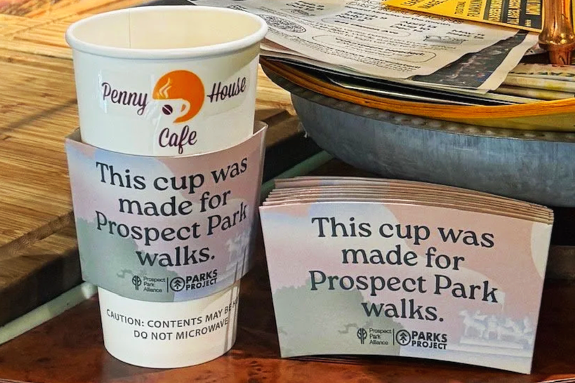 Parks Project x Prospect Park Alliance Coffee Sleeve Advertising