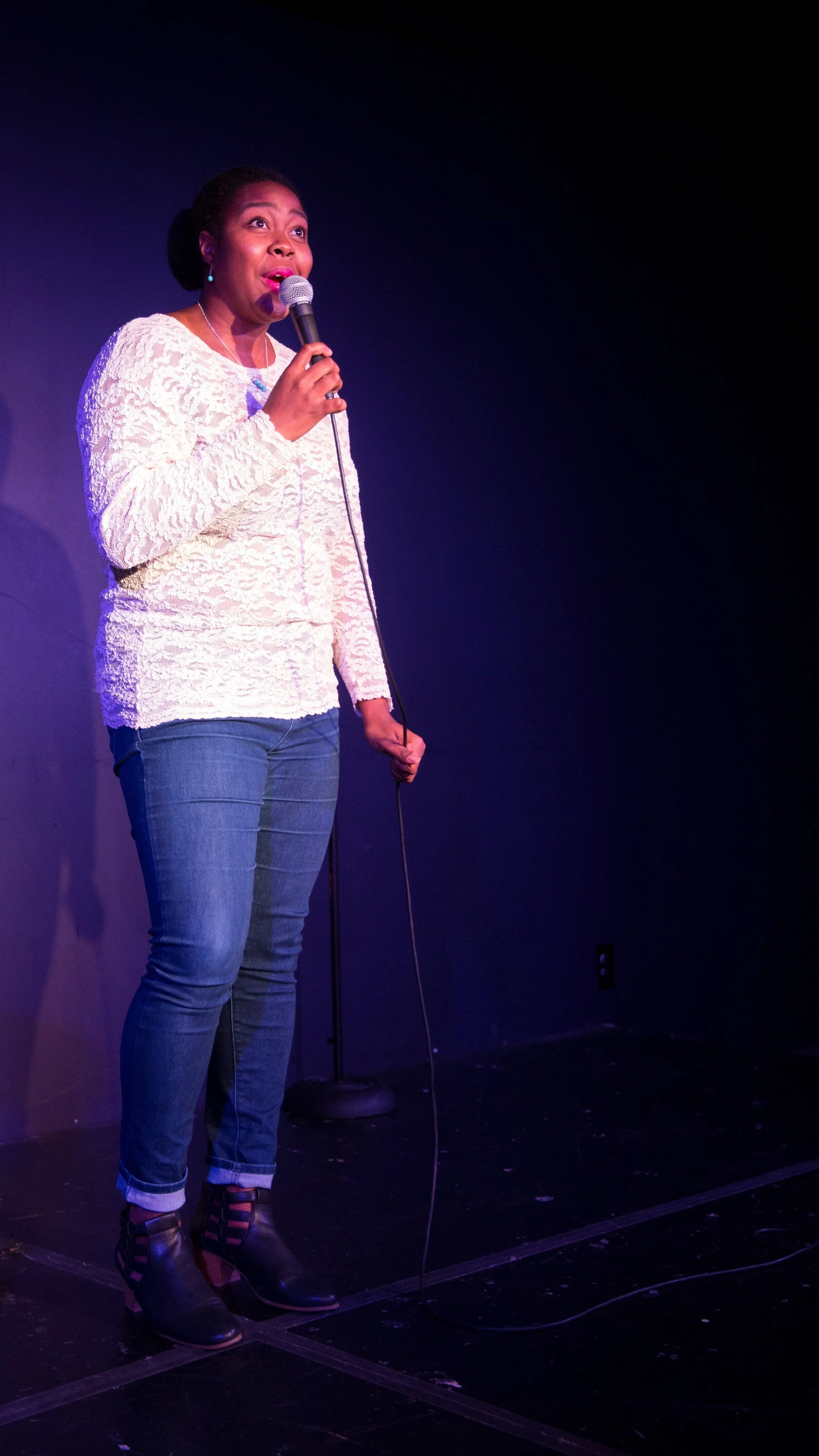 Mary specializes in combining comedy and theatre to combat oppression..