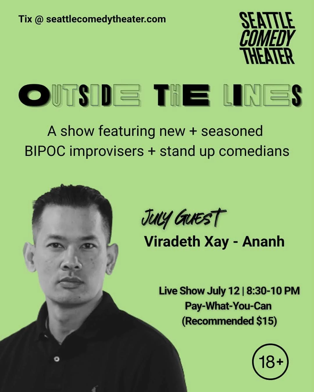Outside the Lines: BIPOC Stand Up + Improv