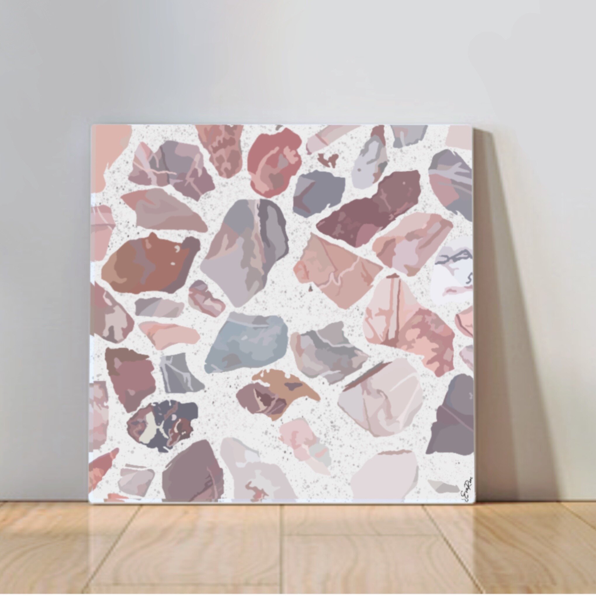 Pink Granite- Canvas