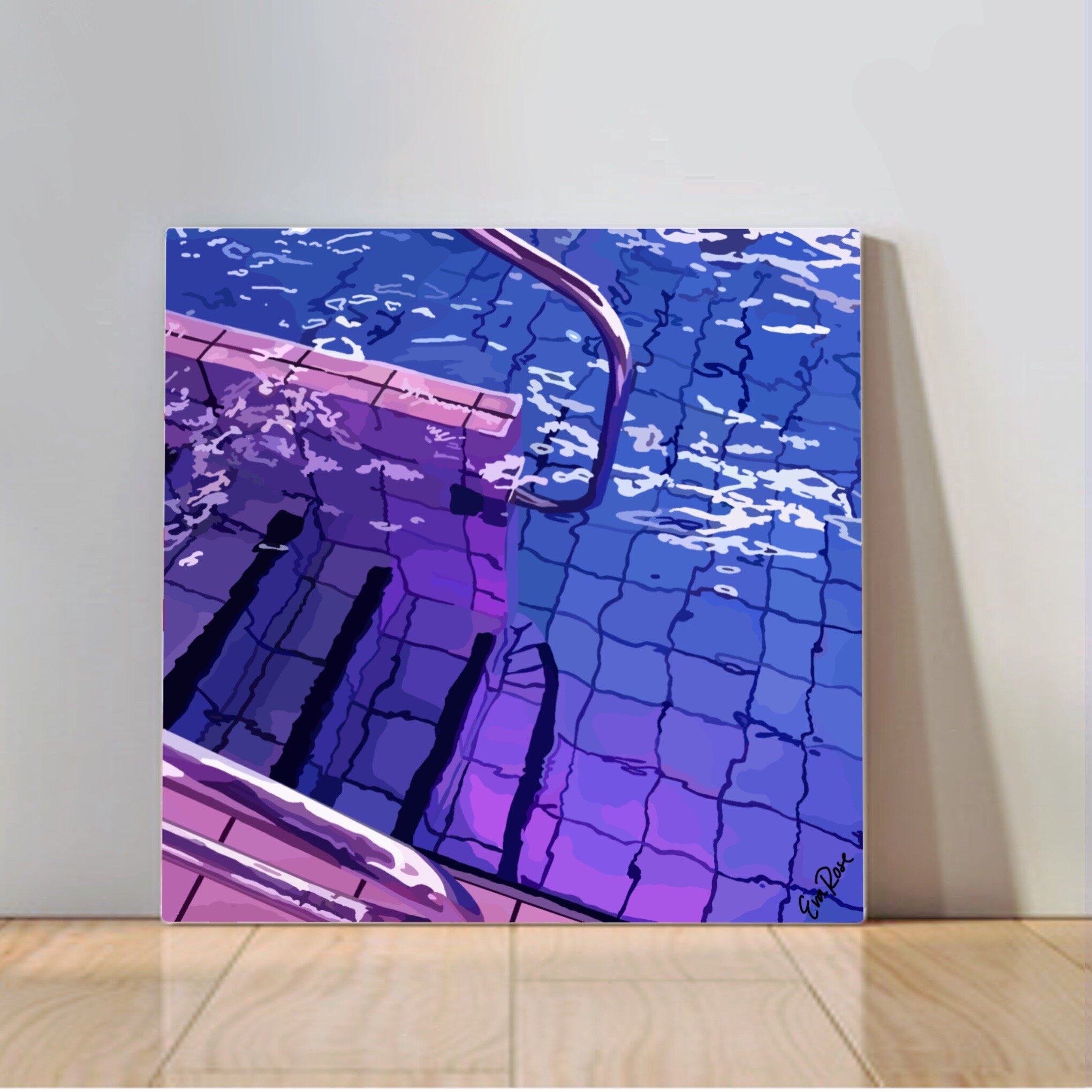Purple Pools- Canvas
