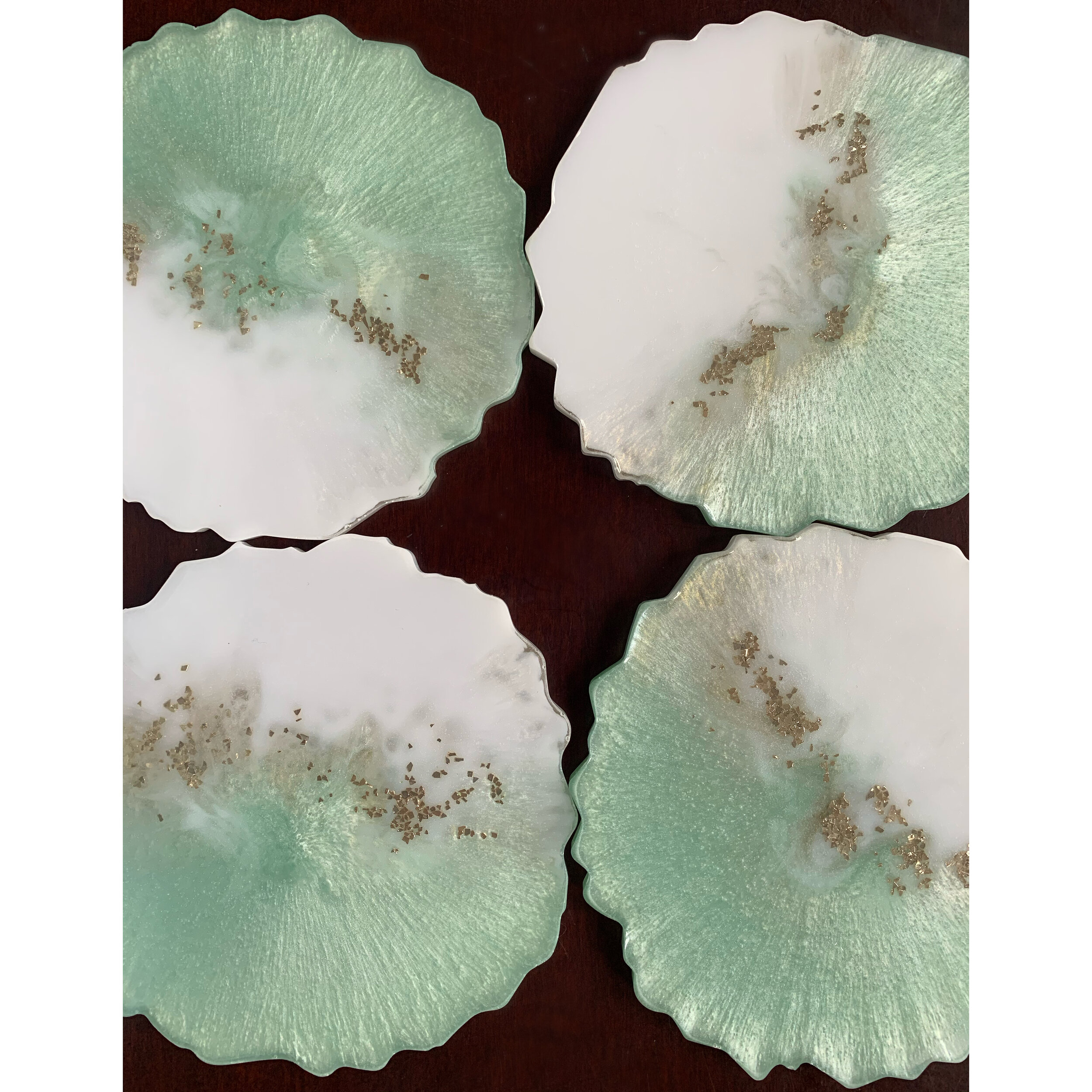 Mint Green Coasters