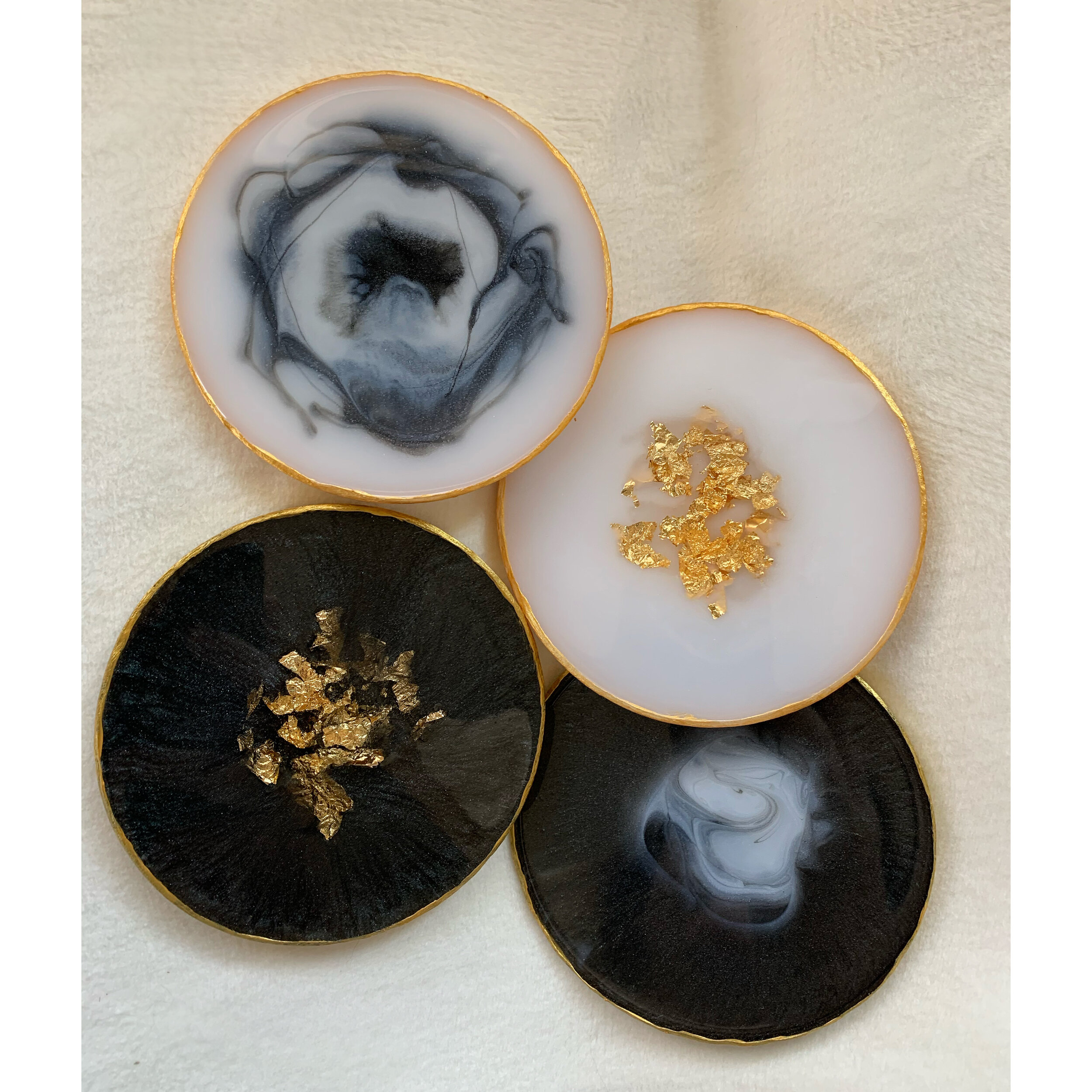 Spooky Marble Coasters