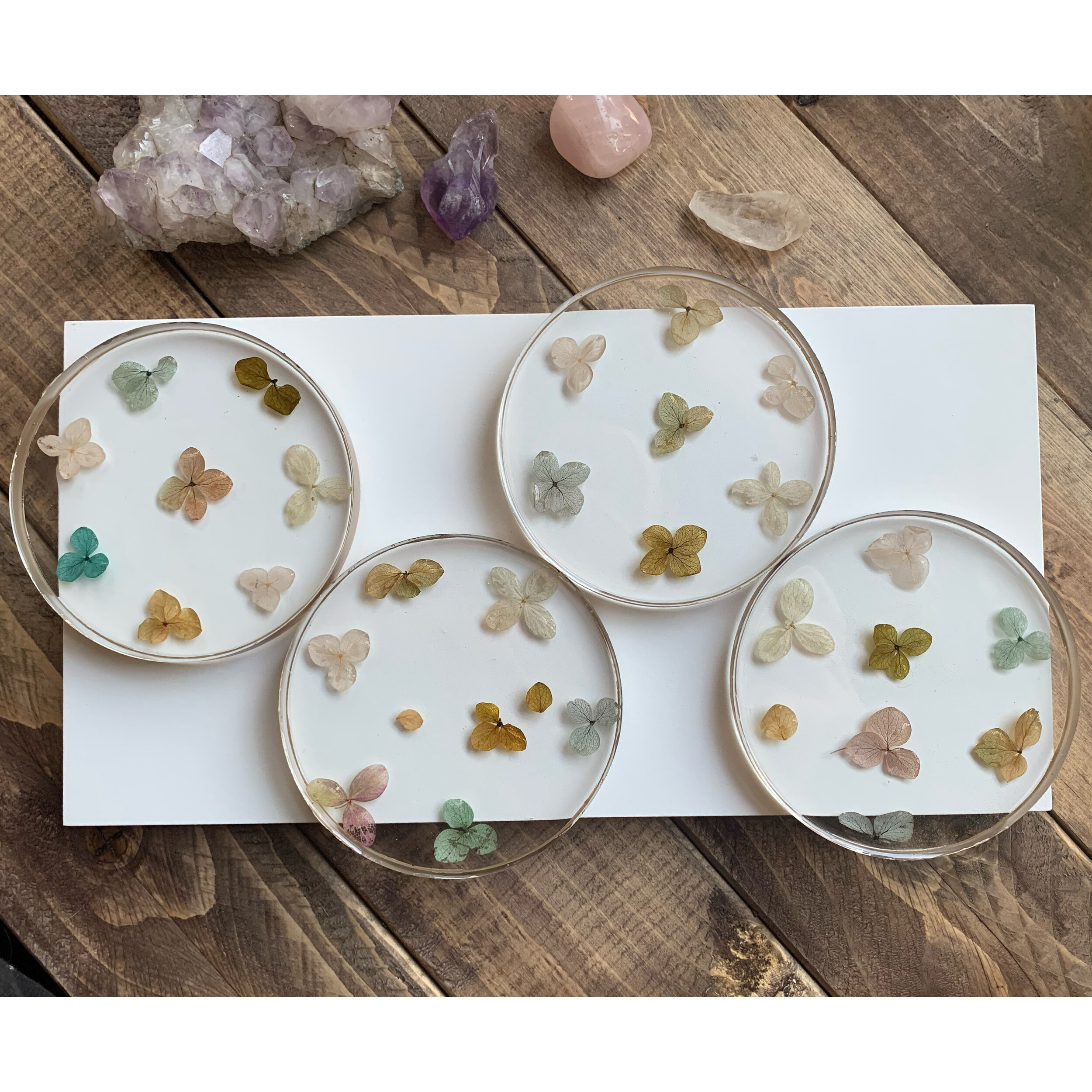 Dainty Flower Coasters