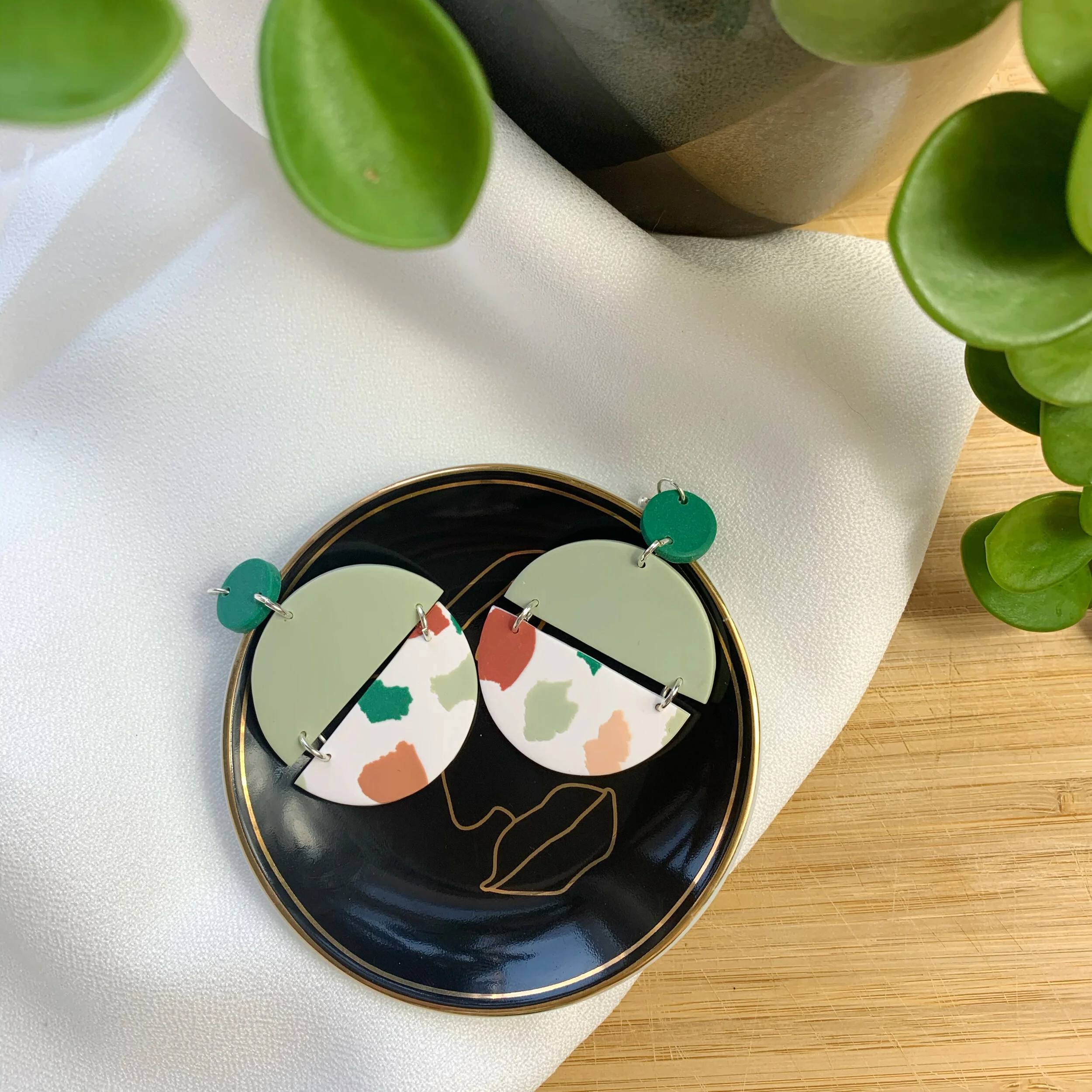 Sage Terrazzo Green Top