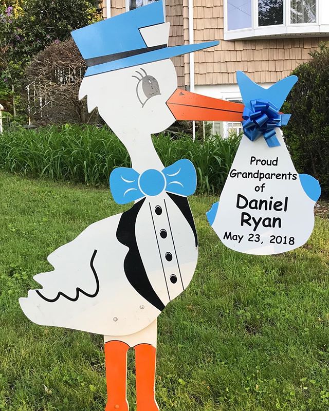 Welcome Baby Home with Westchester Stork! We deliver when you do 👶🏻🎀💙💞#birthannouncement#storkrentals#westchesterbaby