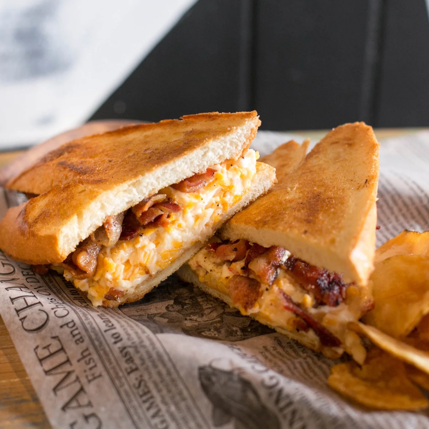 Pimento Cheese and Bacon Sandwich