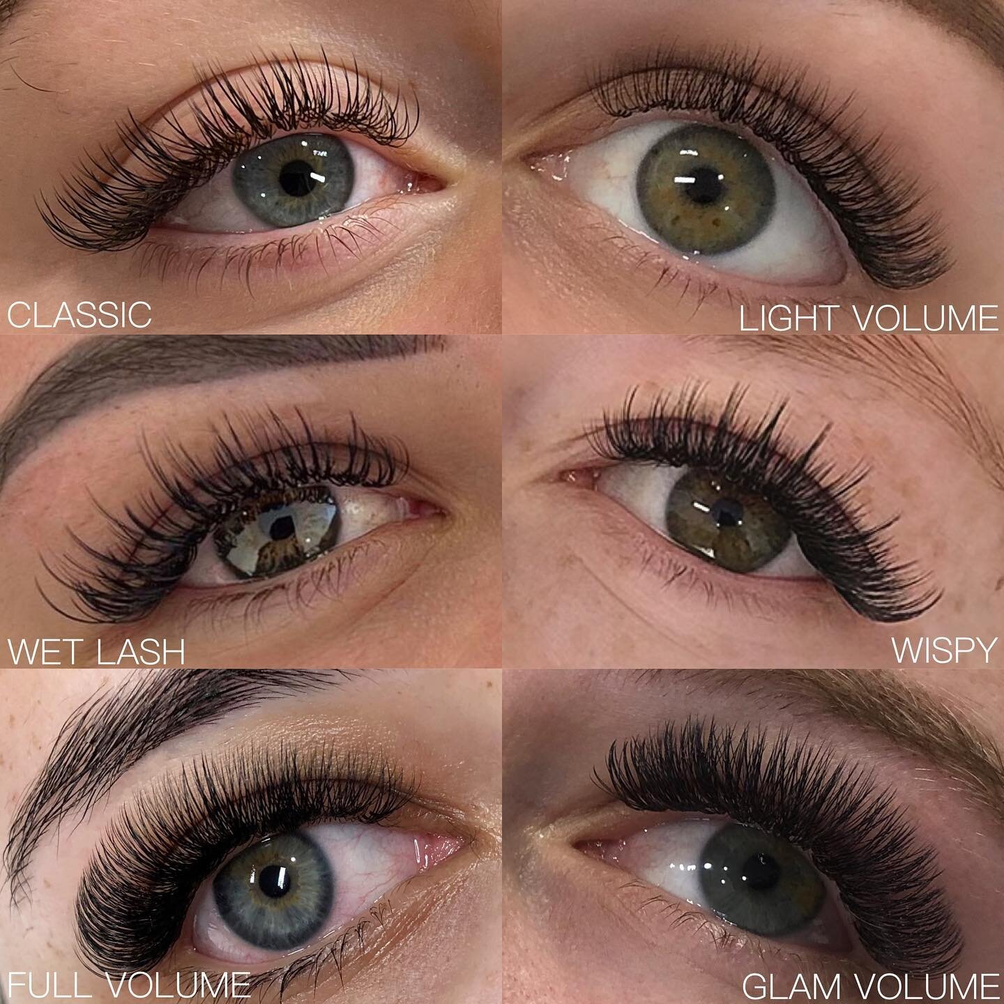 Always wanted to do a post showcasing our signature lash sets side by side⚡️Each lash set is customised according to your natural lashes, eye shape and preference. Book in today! Your eyes will thank you for it⚡️

.
.
.
.

#aucklandlash #eyelashexten