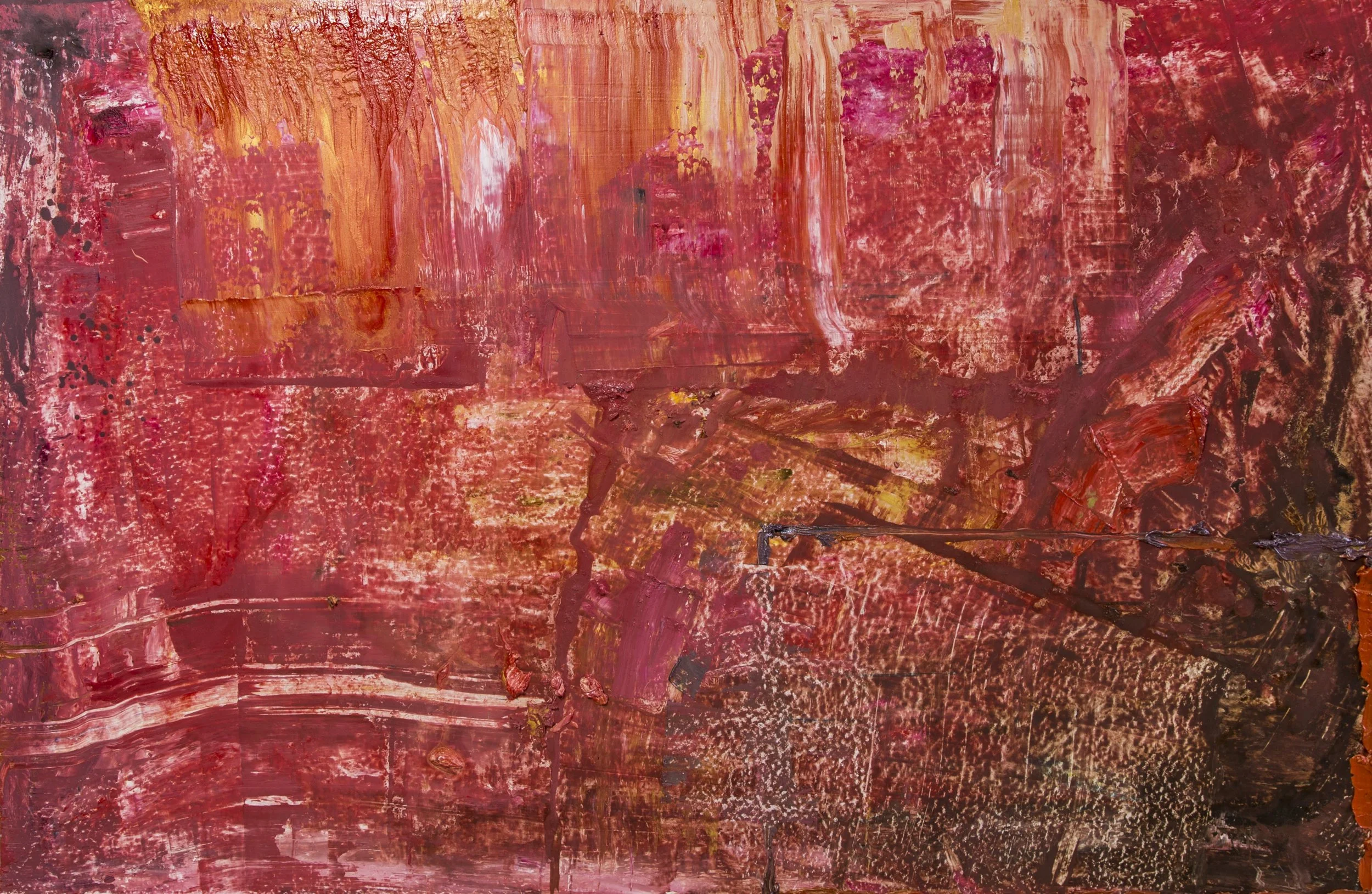 Meditation in Red and Gold