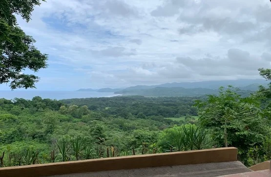 A view from the porch of the Nancita Cabin