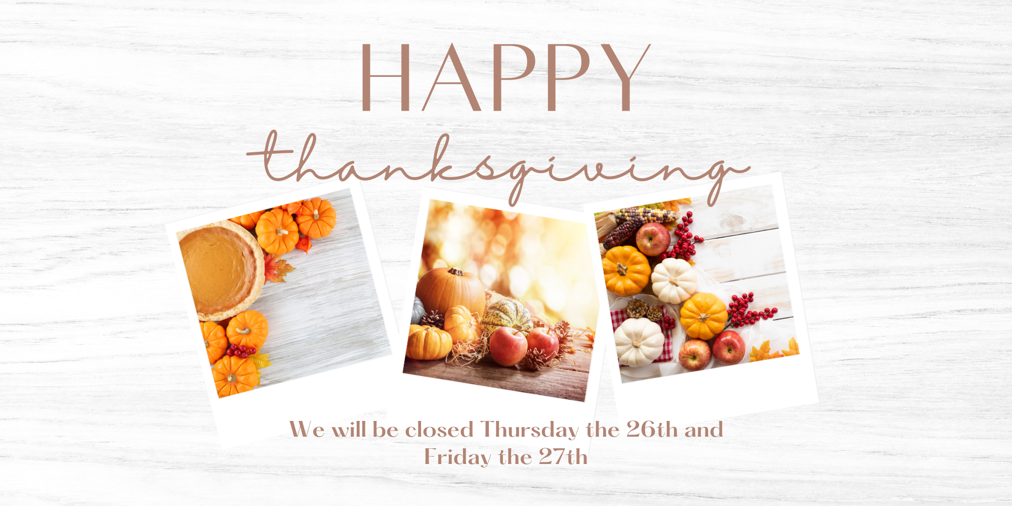 Holiday Closure