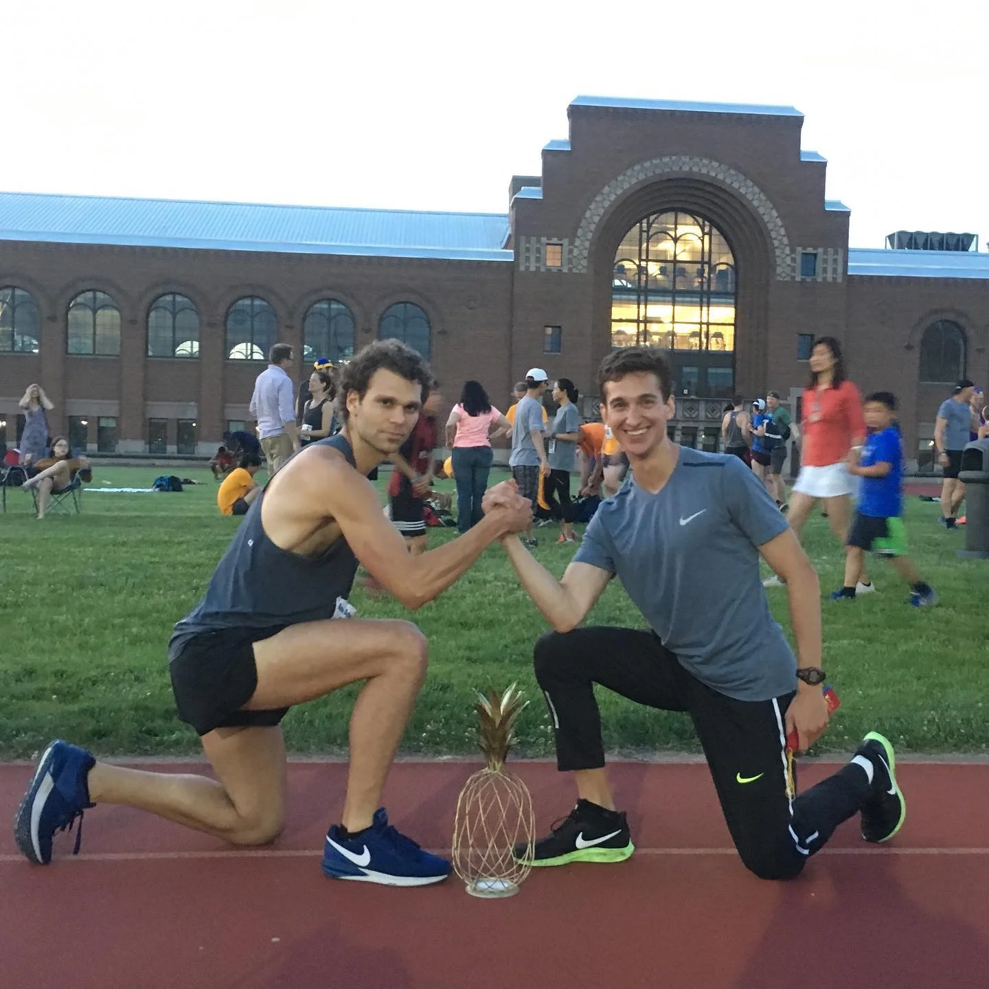 ANN ARBOR RUNNING COMPANY // Ian and Larz were a TWO MAN WRECKING BALL. These monsters traded off legs during the 4 x 400 RELAY