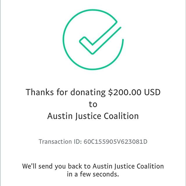 We raised $200 for @austinjusticecoalition via the June Yoga Group! Huge thank you to everyone who donated, and everyone who is participating in this month&rsquo;s virtual yoga group 💛 Find out more about the Black liberation efforts of Austin Justi