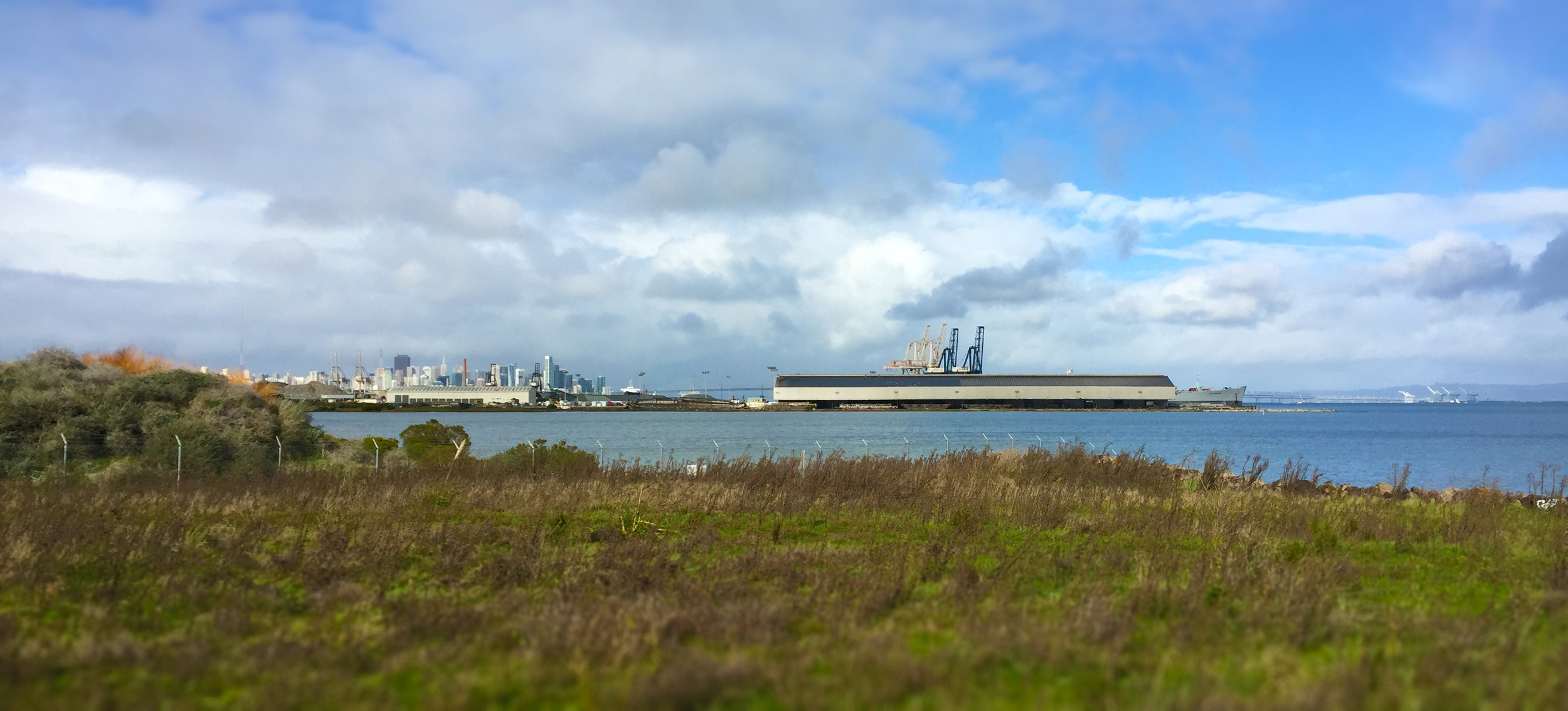 sf skyline from shipyard