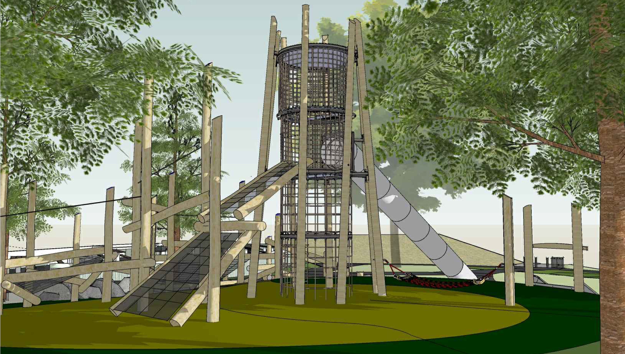 playground tower rendering