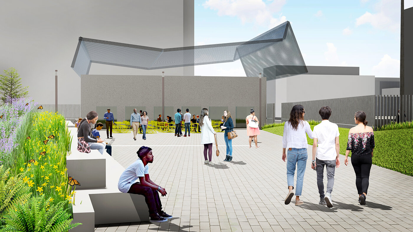 proposed improvements - plaza rendering
