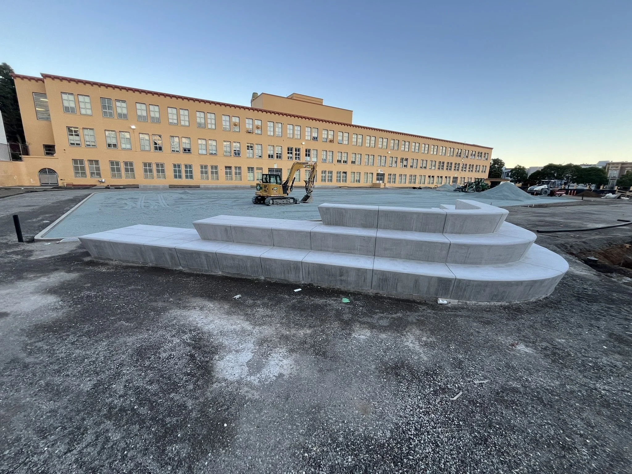 amphitheater in construction