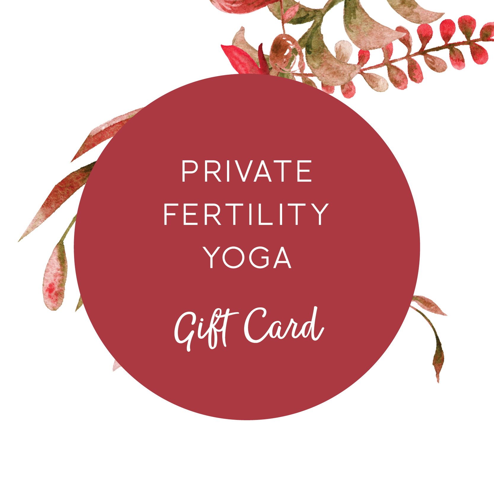 Private Fertility Yoga Gift Card