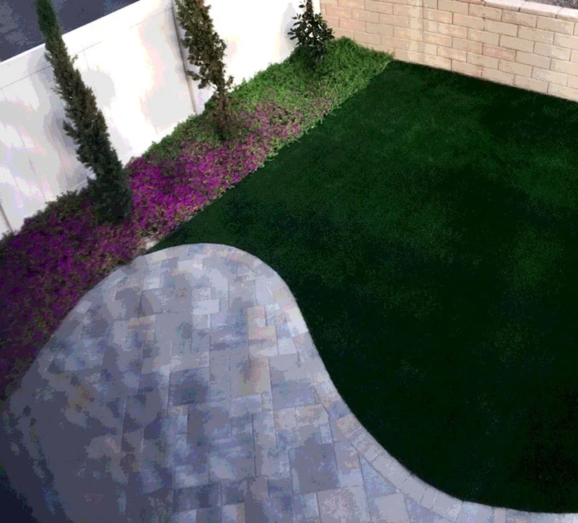'Artistic Castle Garden' in Mira Mesa landscape design in Mira Mesa, San Diego