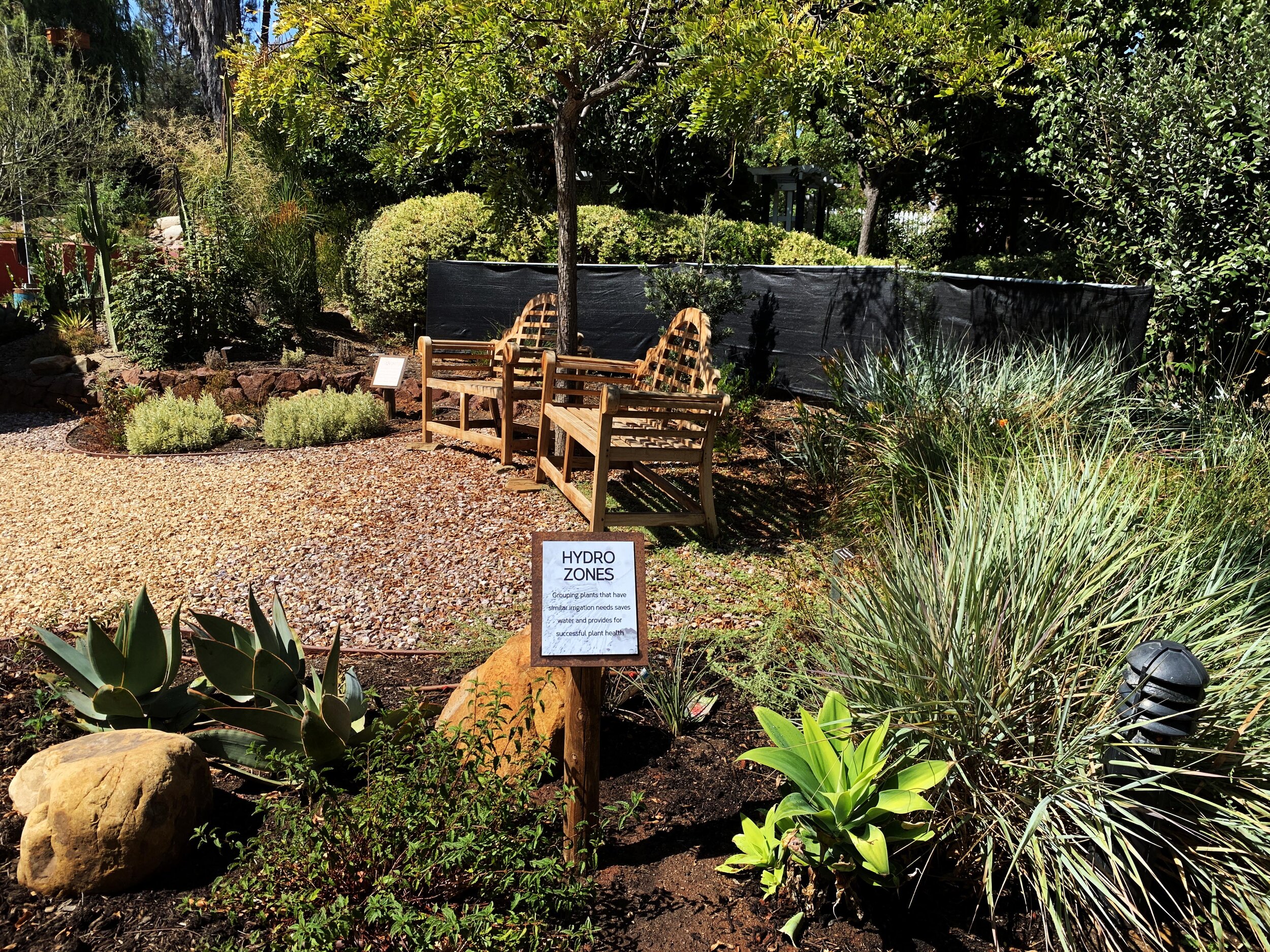 Cuyamaca Water Conservation Garden: *Design Contest Winner* in El Cajon installed landscape - El Cajon, San Diego County