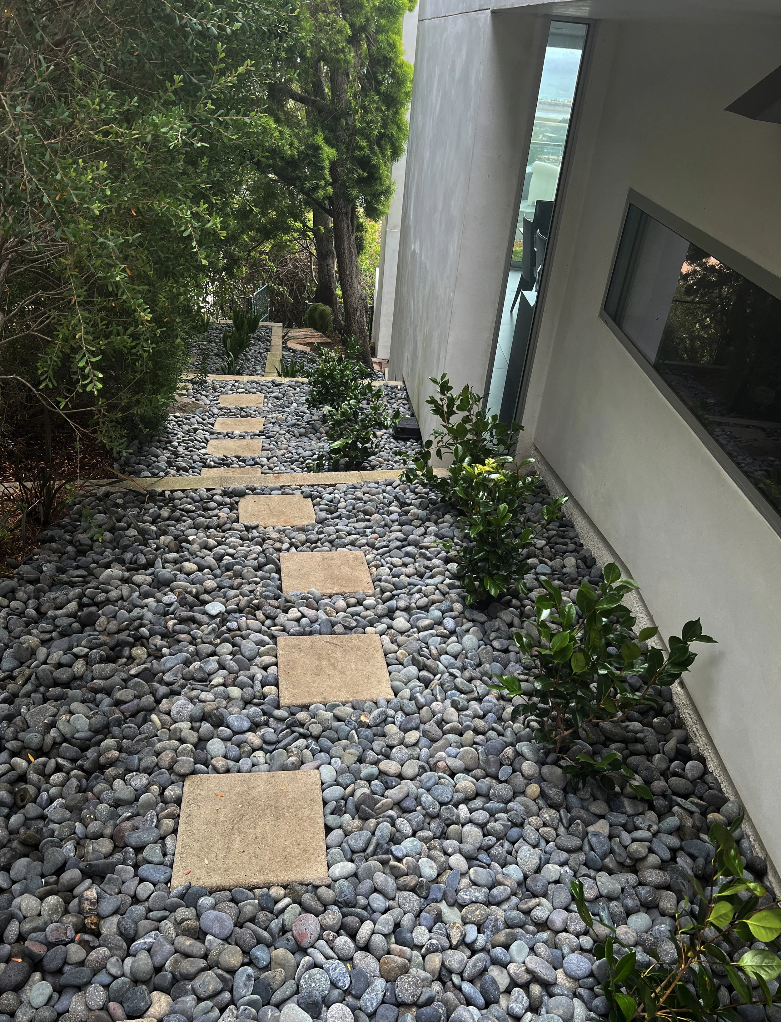 'Pythagorean Tones' in Del Mar installed landscape - Del Mar, San Diego
