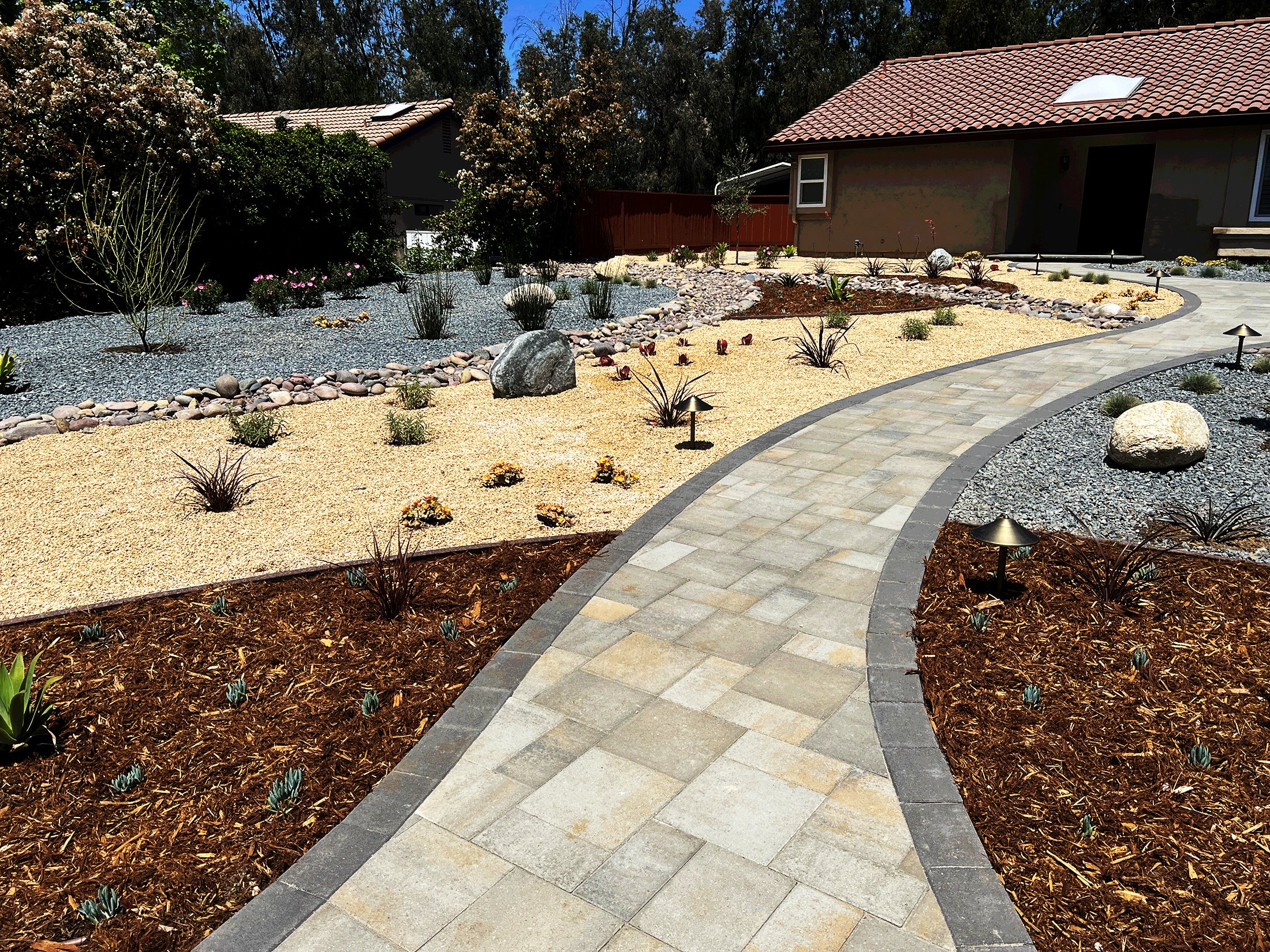 'Branches in the Wind' in Poway installed landscape - Poway, San Diego