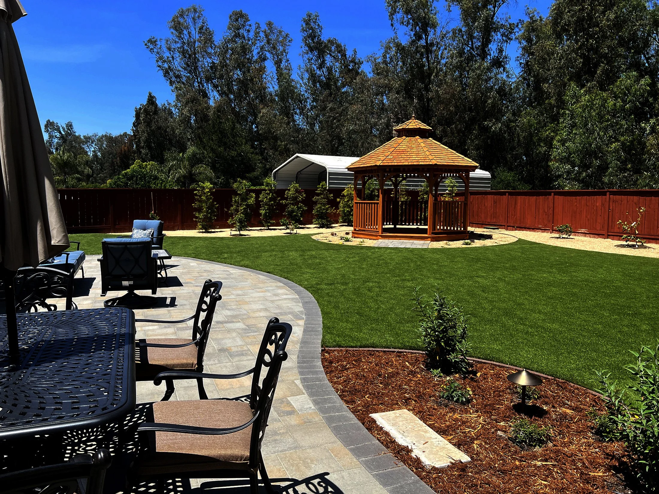 'Branches in the Wind' in Poway installed landscape - Poway, San Diego