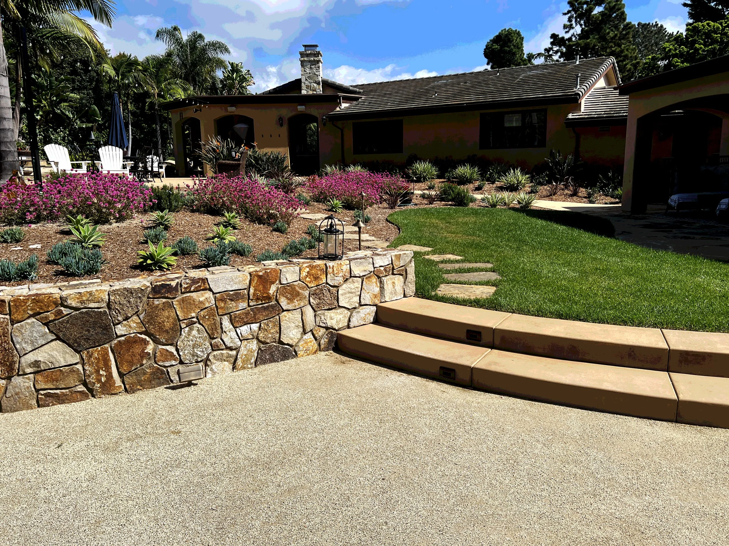 'The Universe in a Mustard Seed' in Del Mar installed landscape - Del Mar, San Diego
