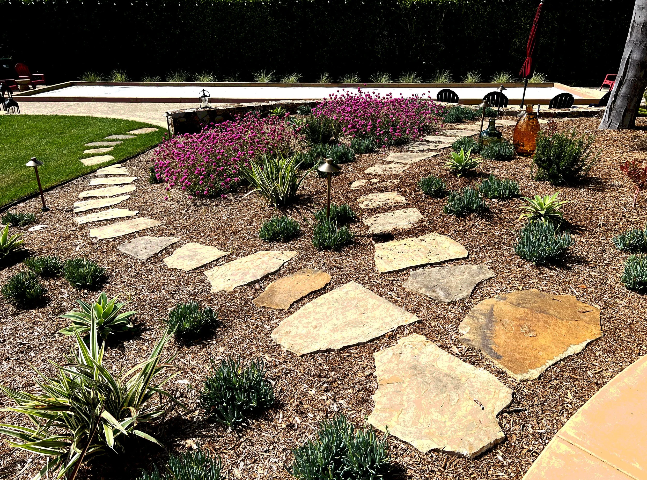 'The Universe in a Mustard Seed' in Del Mar installed landscape - Del Mar, San Diego