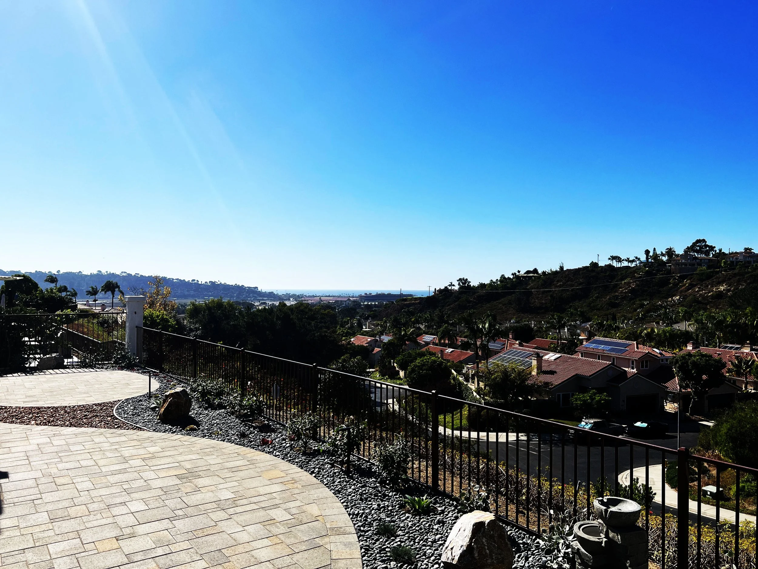 'Unraveling Time' in Del Mar installed landscape - Del Mar, San Diego