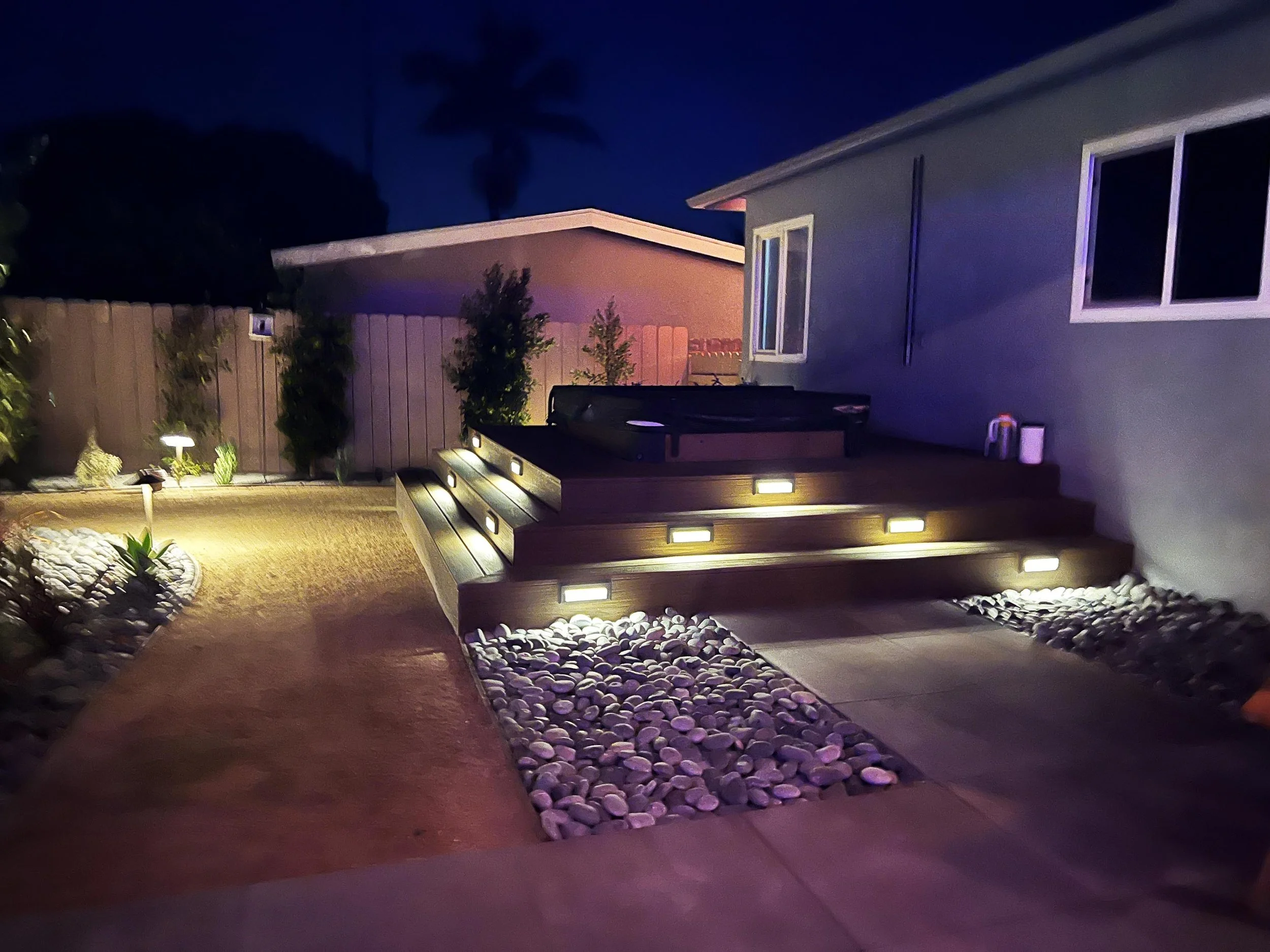 'A New World' in Clairemont installed landscape - North Clairemont, San Diego