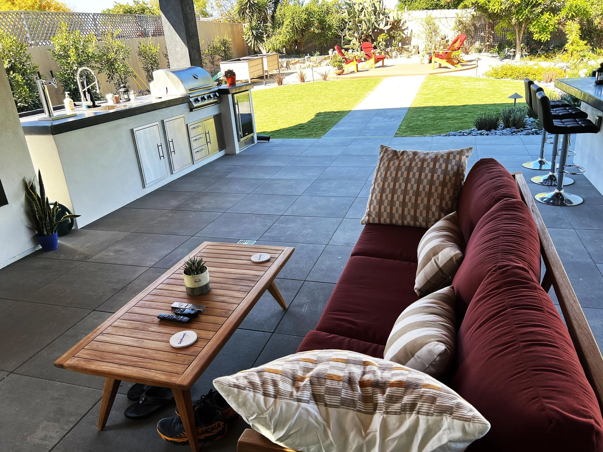 'A New World' in Clairemont installed landscape - North Clairemont, San Diego
