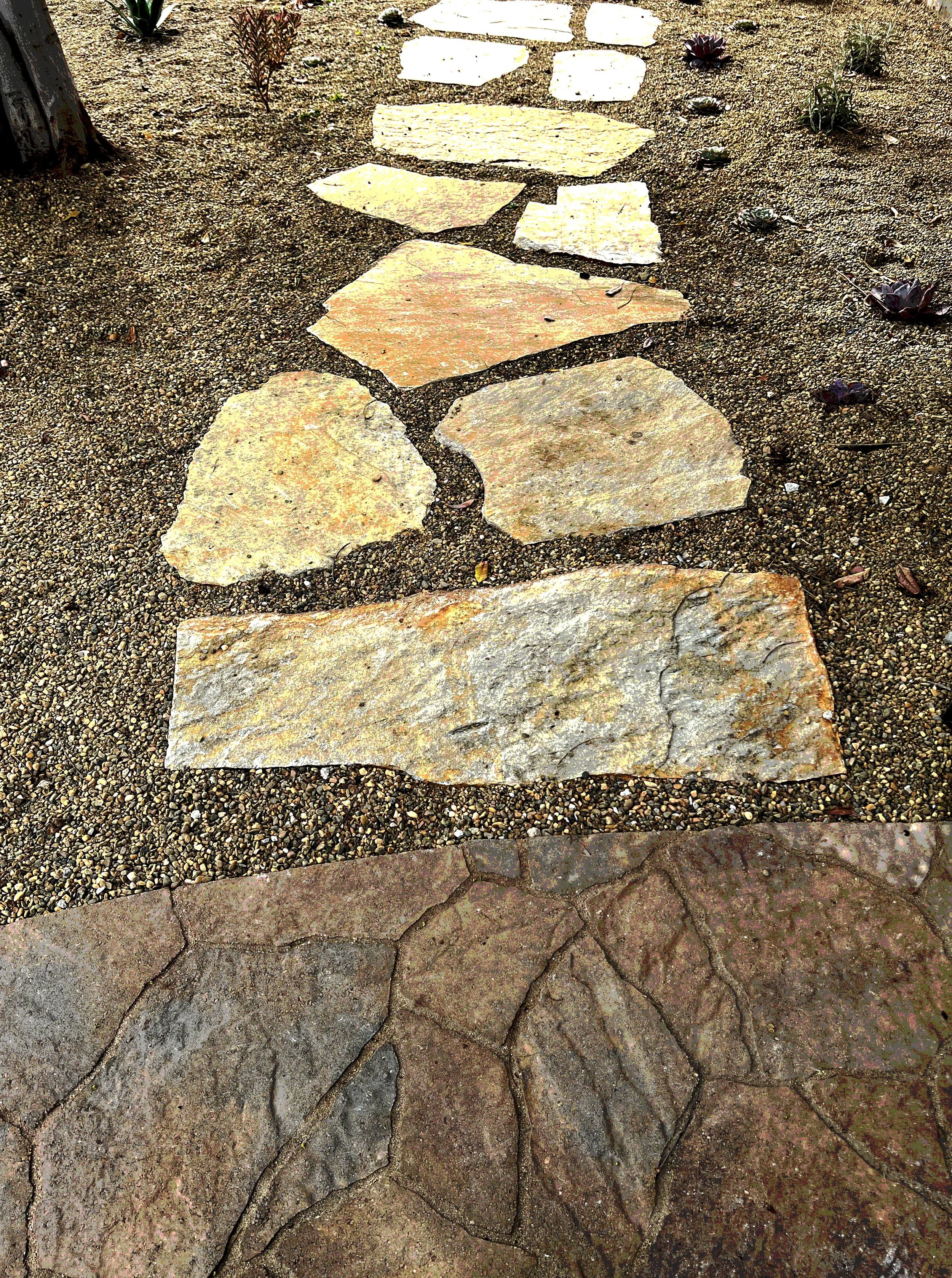 'Stone Sanctuary' in La Mesa installed landscape - La Mesa, San Diego