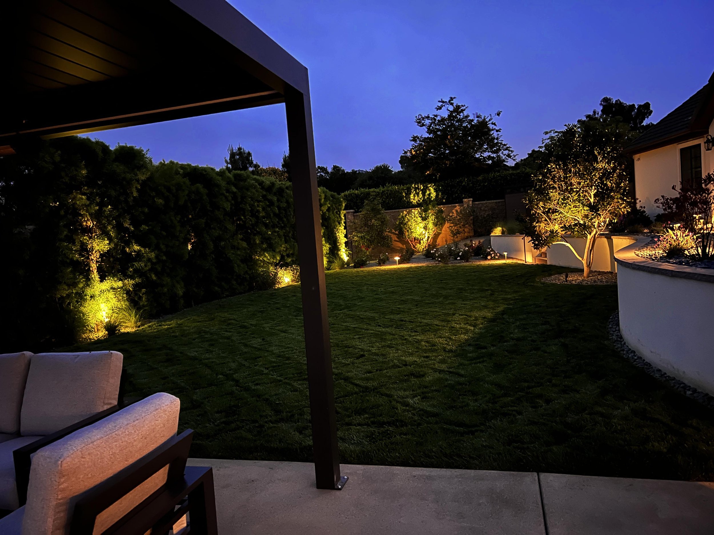 'Enriched Greenery' in Del Mar installed landscape - Del Mar, San Diego