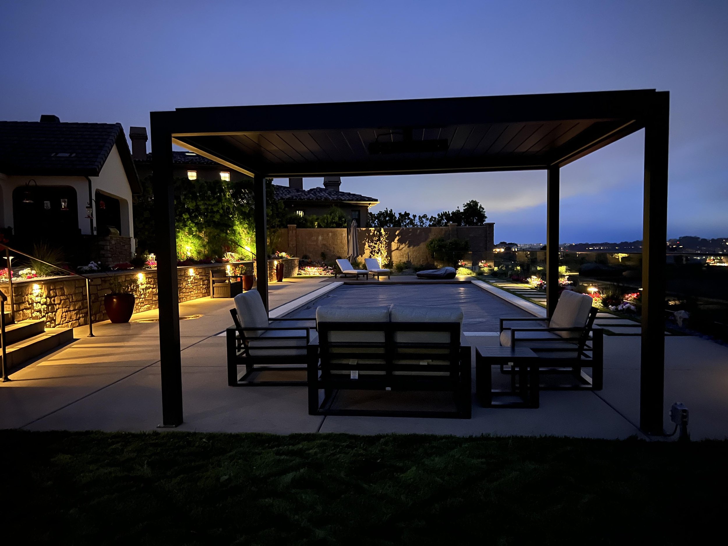 'Enriched Greenery' in Del Mar installed landscape - Del Mar, San Diego