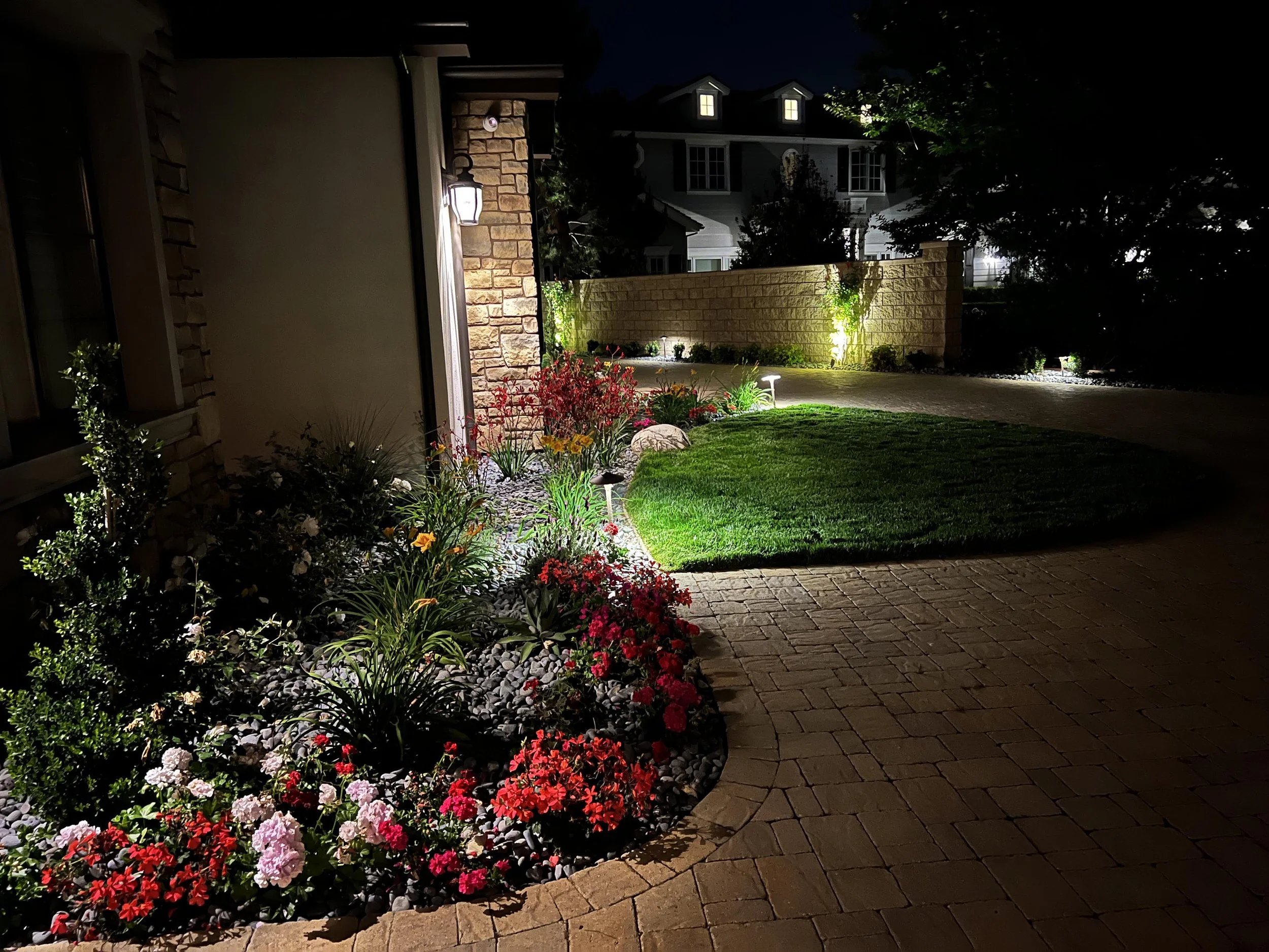 'Enriched Greenery' in Del Mar installed landscape - Del Mar, San Diego