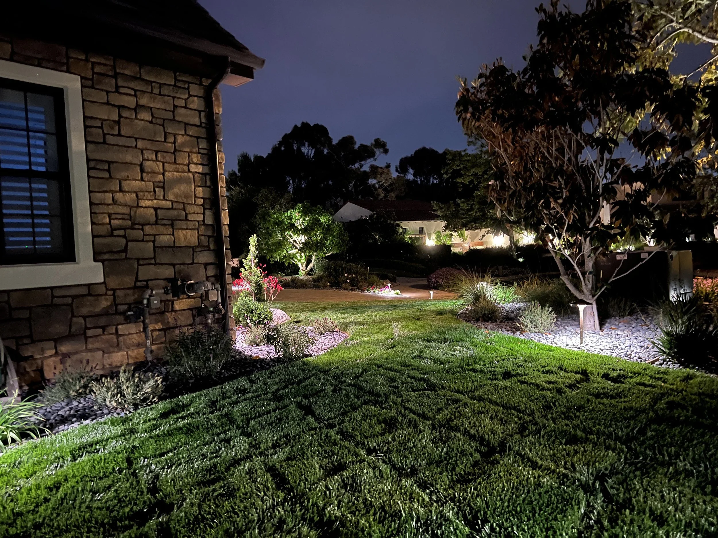 'Enriched Greenery' in Del Mar installed landscape - Del Mar, San Diego