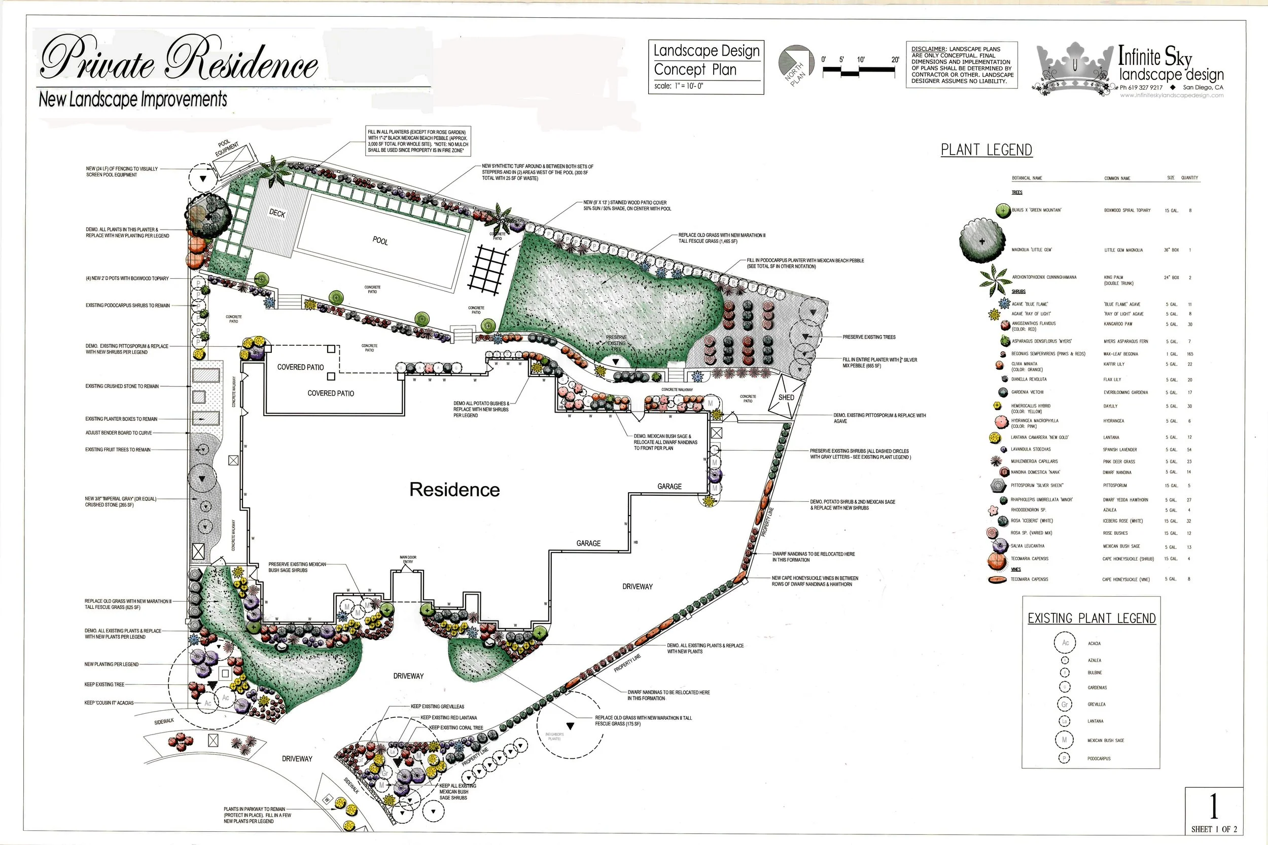 'Enriched Greenery' in Del Mar landscape design plan