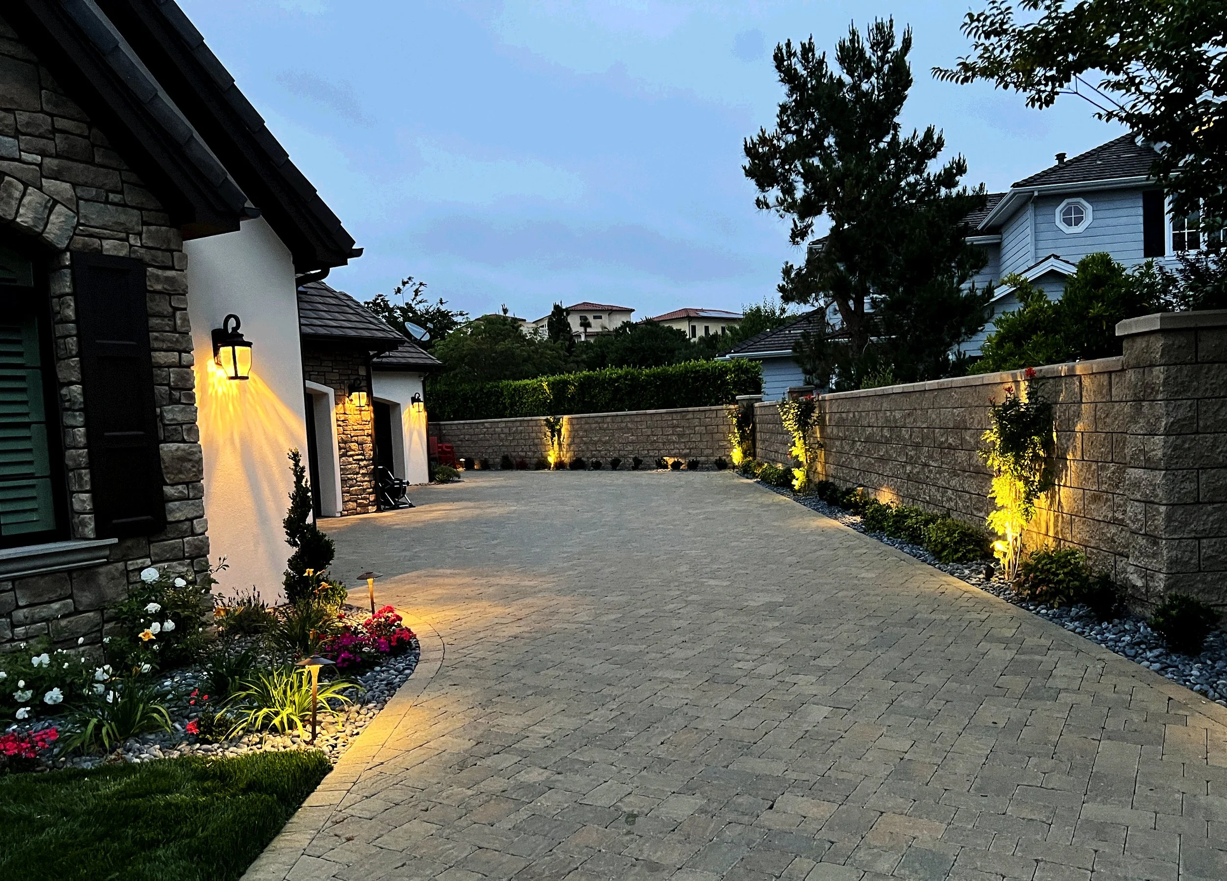 'Enriched Greenery' in Del Mar installed landscape - Del Mar, San Diego