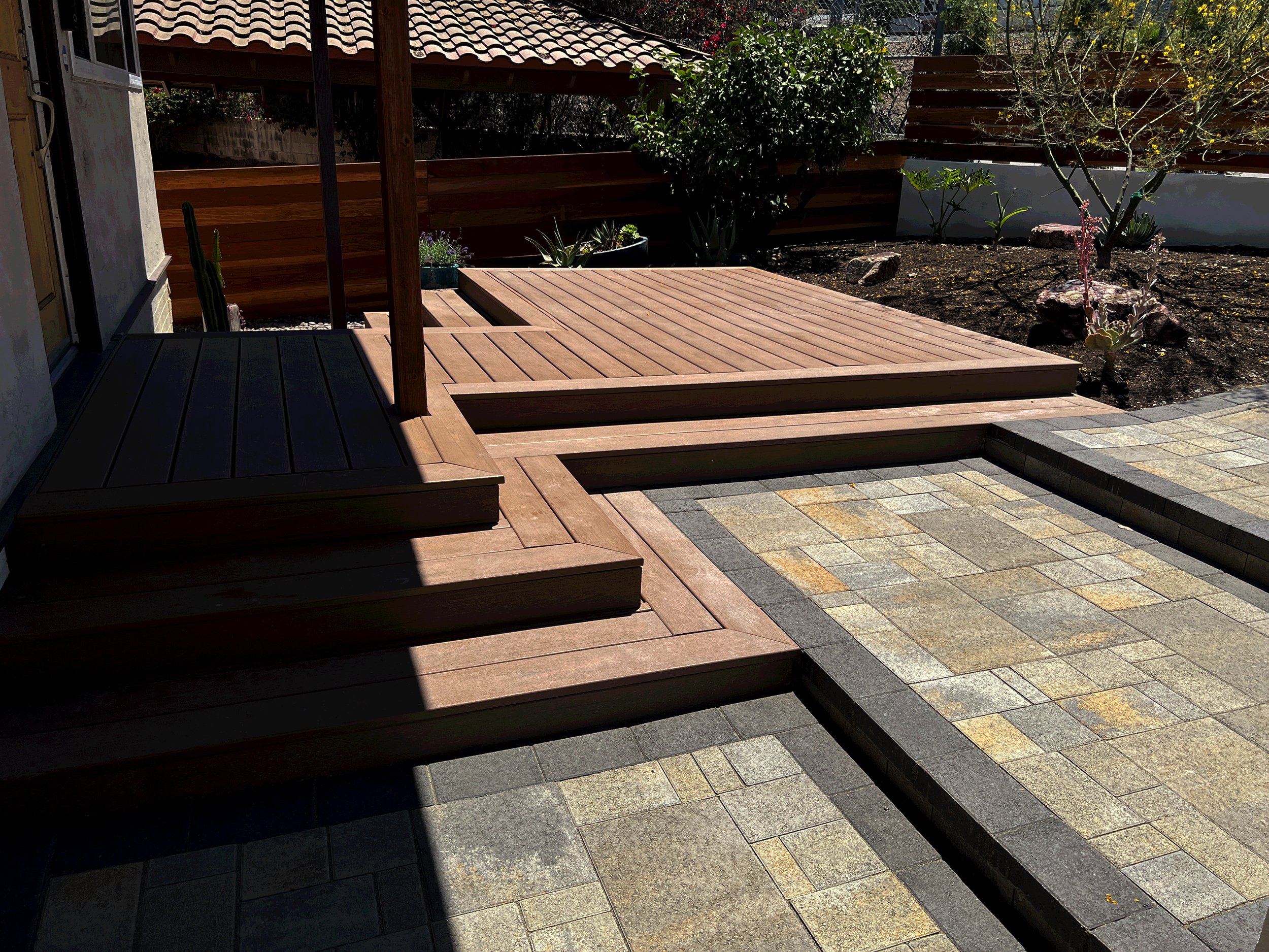 'Yellow Sudoku' in La Mesa installed landscape - La Mesa, San Diego