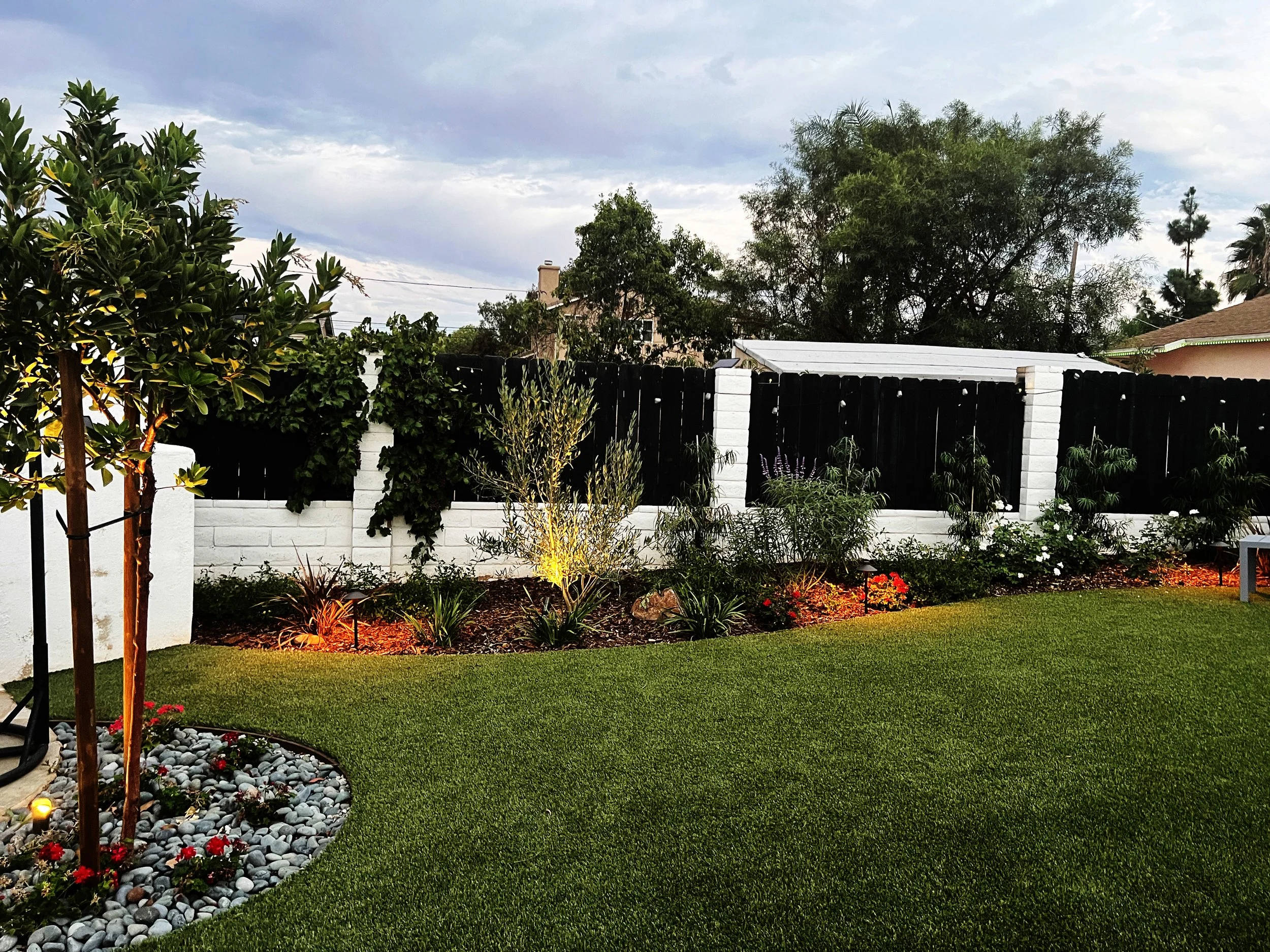 'Warm Meadowland' in Santee installed landscape - Santee, San Diego