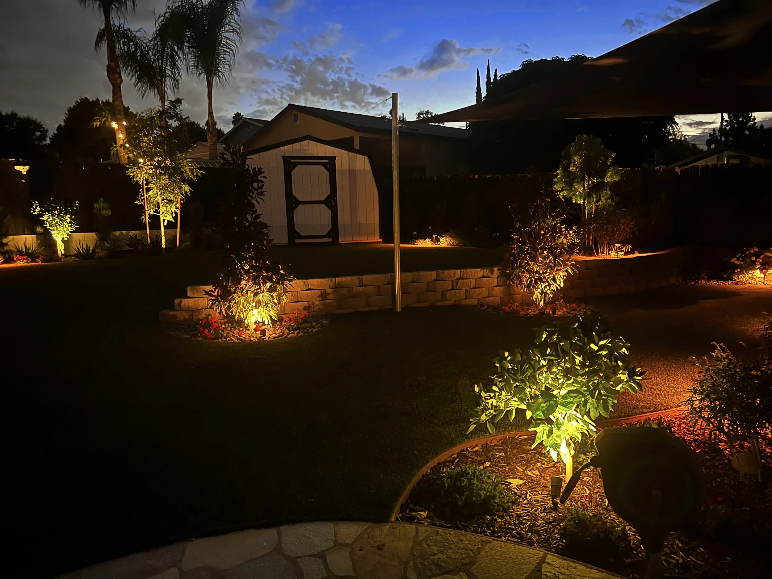 'Warm Meadowland' in Santee installed landscape - Santee, San Diego