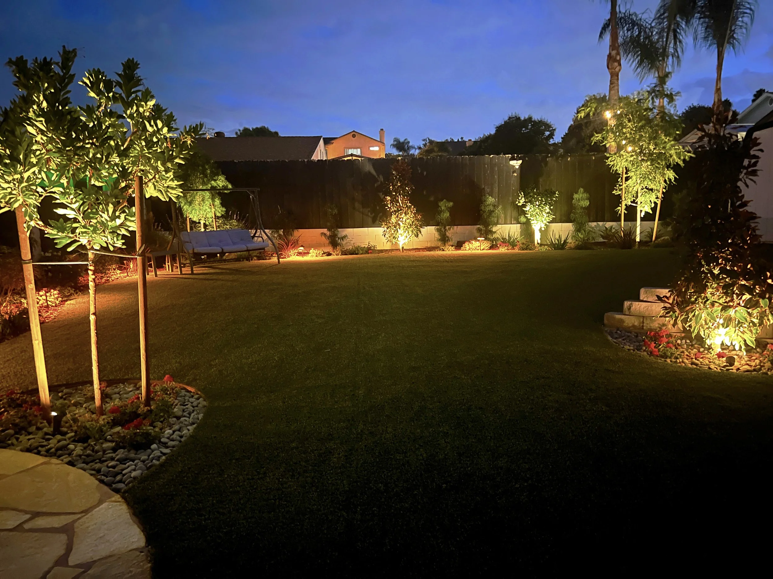 'Warm Meadowland' in Santee installed landscape - Santee, San Diego