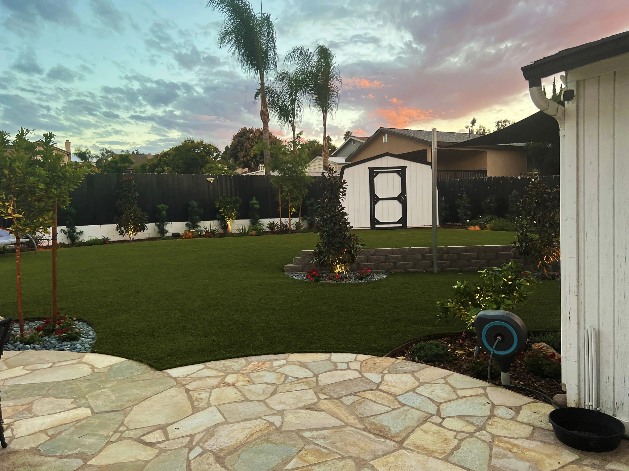 'Warm Meadowland' in Santee installed landscape - Santee, San Diego