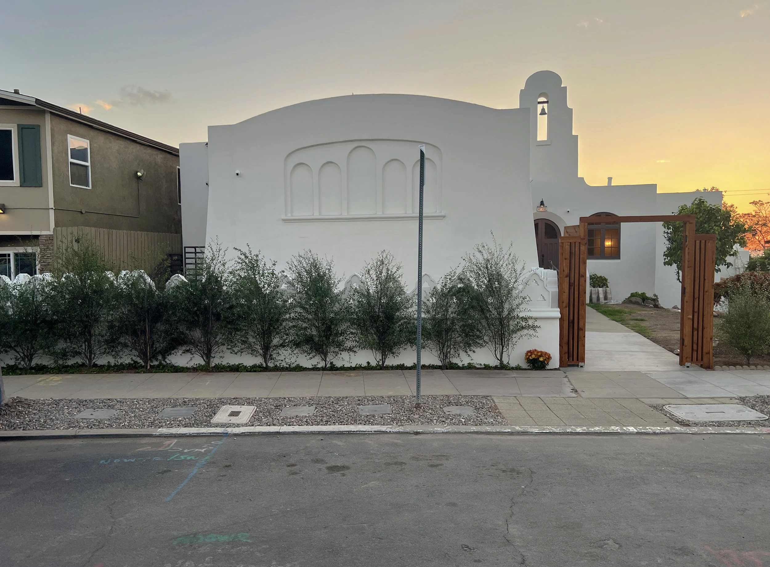 'Buddhist Temple ~ Zen Garden' in North Park installed landscape - North Park, San Diego