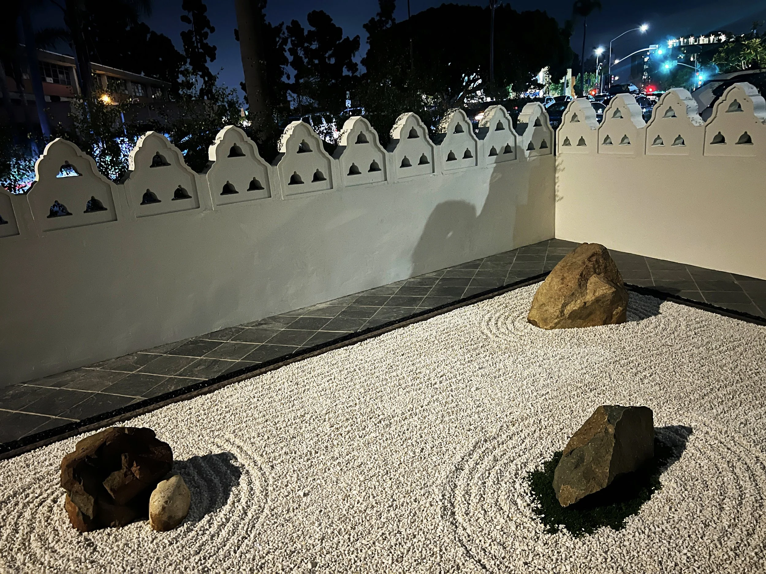 'Buddhist Temple ~ Zen Garden' in North Park installed landscape - North Park, San Diego