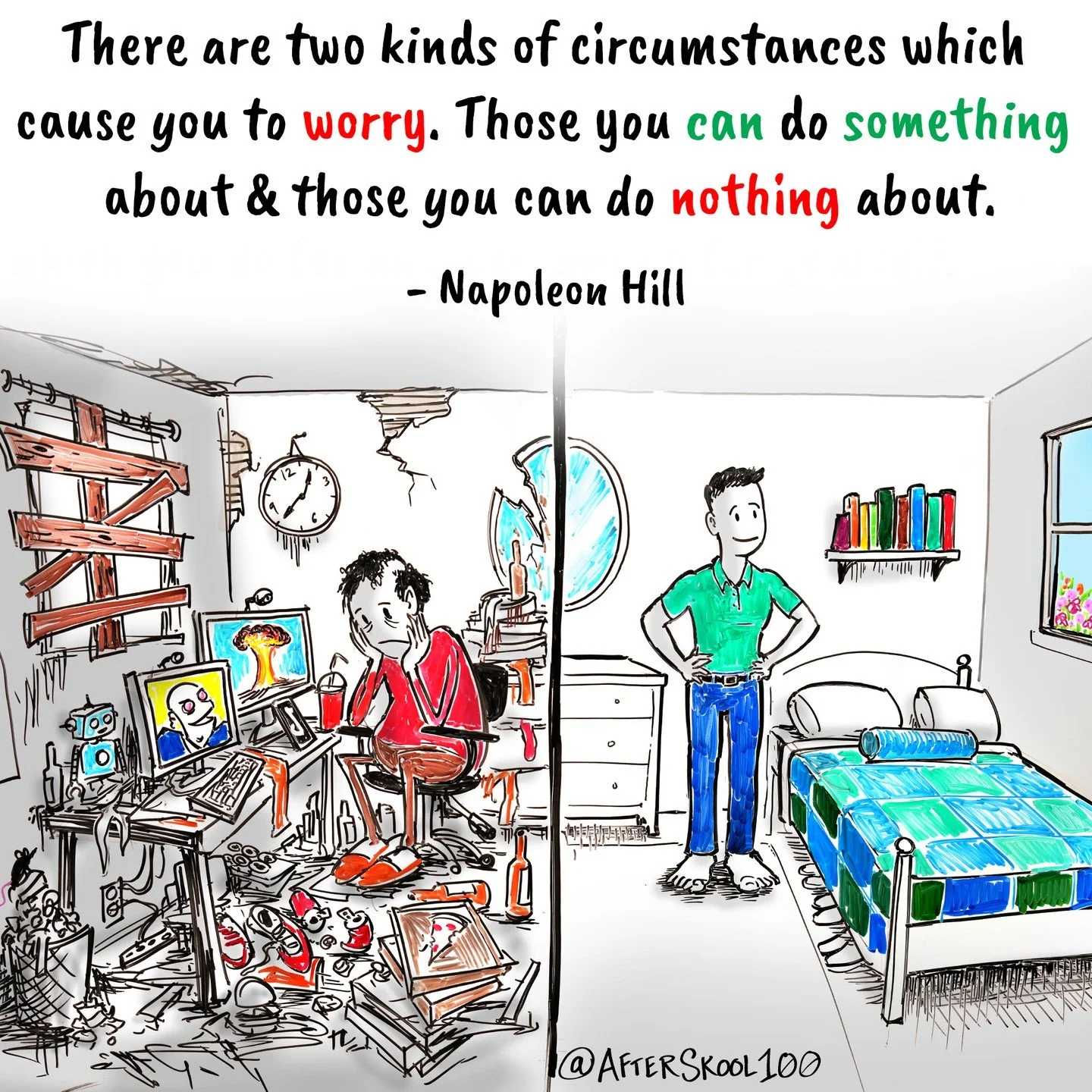 Fix your house before you try to fix the world.